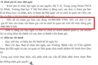 Tham gia báo cáo Hội nghị KH&CN tuổi trẻ ngành Y tế phải đóng 10-15 triệu đồng