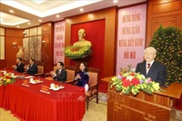 Tổng Bí thư chúc Tết các đồng chí lãnh đạo và nguyên lãnh đạo Đảng, Nhà nước 
