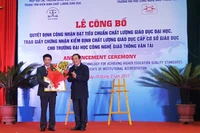 Đại học Công nghệ Giao thông vận tải đạt tiêu chuẩn chất lượng giáo dục