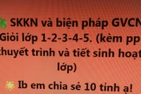 Giáo viên mua, xin sáng kiến kinh nghiệm, giáo án để làm gì?