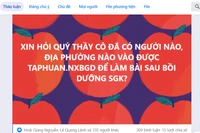 Bồi dưỡng SGK không đạt không được dạy, GV bức xúc vì không vào làm bài được