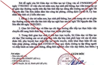 Phụ huynh bất an vì công văn giả mạo Sở giáo dục