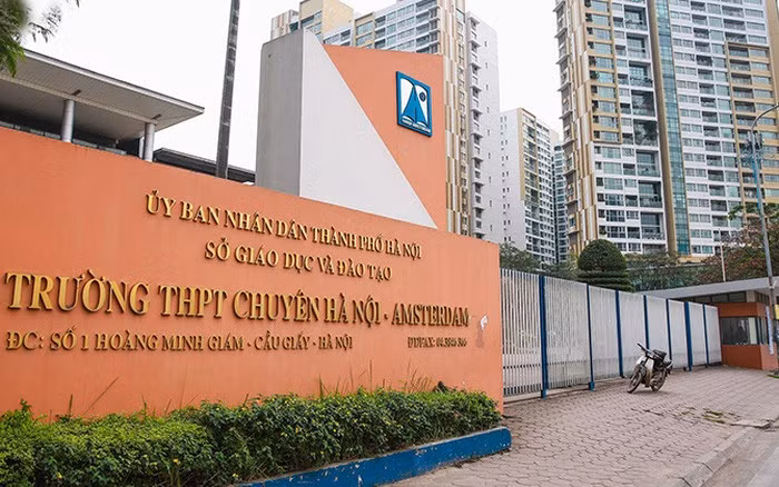 Trường Trung học phổ thông chuyên Hà Nội – Amsterdam. Ảnh: Website nhà trường