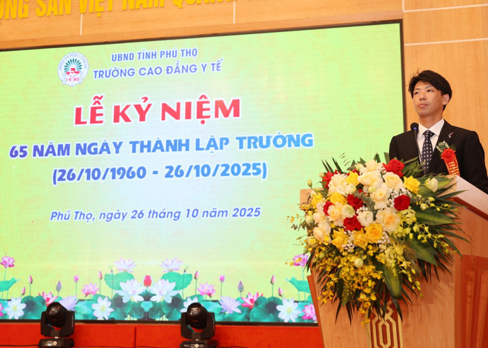 Ông Sugihara Kei, Bí thư thứ nhất Đại sứ quán Nhật Bản chia sẻ trong chương trình. 571170527-831196339559959-8480519398061963095-n.jpg