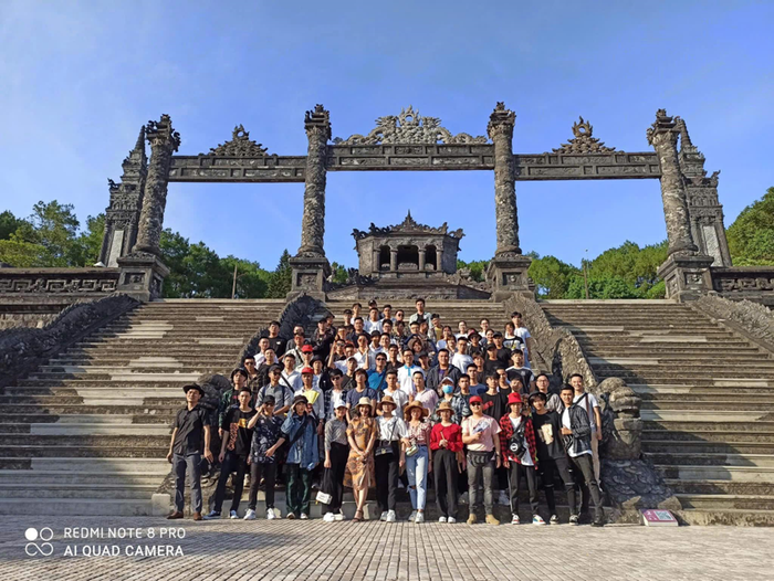 Sinh viên ngành Kiến trúc thường xuyên được đi thực tế để trau dồi kiến thức. Ảnh: NTCC