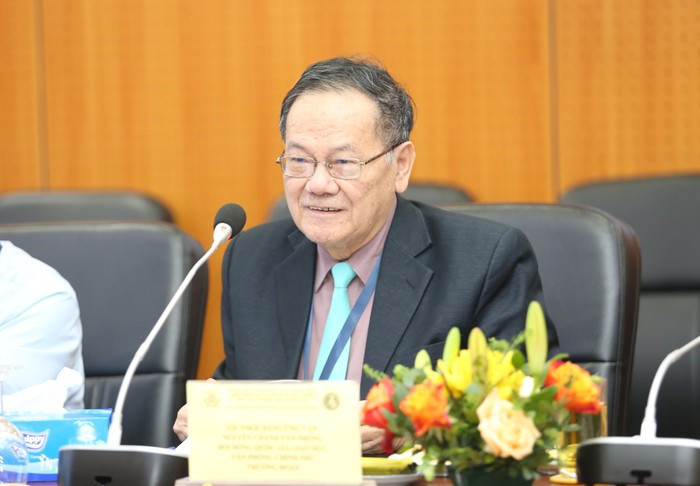 Giáo sư, Tiến sĩ khoa học Đặng Ứng Vận - nguyên Phó Chủ tịch Hội đồng Khoa học Văn phòng Chính phủ. Ảnh: website Học viện Ngân hàng thay-van.jpg