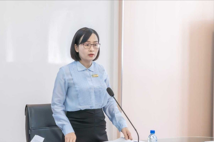 Phạm Thị Ánh Nguyệt - Chủ tịch Hội đồng trường Trường Đại học Thái Bình là ứng viên phó giáo sư ngành Kinh tế năm 2025. Ảnh: website Trường Đại học Thái Bình. co-nguyet-2098.jpg