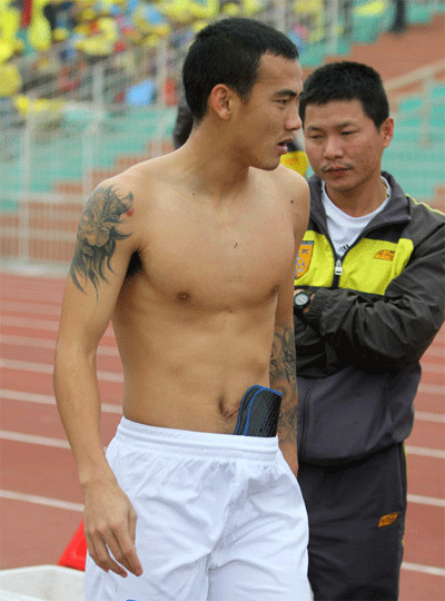 Xăm hình trở thành trào lưu của cầu thủ Việt nhiều năm qua. Ảnh: BĐP.