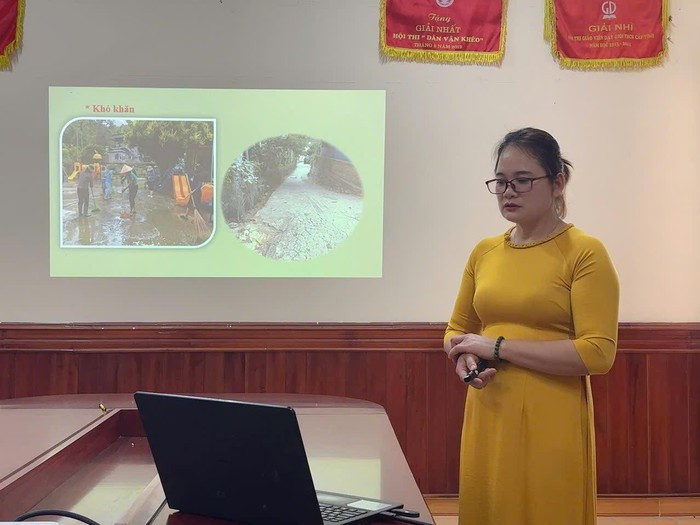 Cô Phạm Thị Thảo - Hiệu trưởng Trường Mầm non Hòa Mục. Ảnh: Website Trường Cô Phạm Thị Thảo - Hiệu trưởng Trường Mầm non Hòa Mục. Ảnh: Website Trường