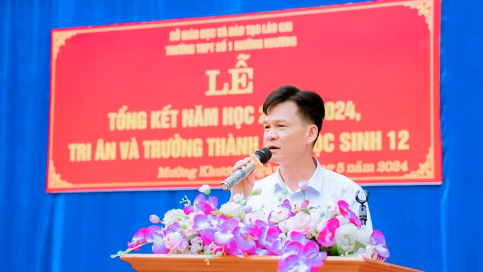 Thầy Phan Như Quỳnh - Hiệu trưởng Trường Trung học phổ thông số 1 huyện Mường Khương (tỉnh Lào Cai). Ảnh: NVCC.