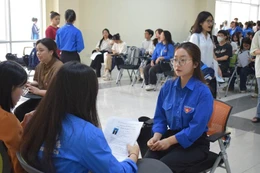 Sinh viên Trường Đại học Sư phạm Hà Nội trong buổi tuyển tình nguyện viên cho Chiến dịch Mùa hè xanh 2025. Ảnh: Website nhà trường.