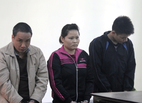 Các bị cáo tại tòa. Các bị cáo tại tòa.