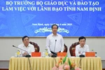 Bộ trưởng Bộ GD đề nghị Nam Định lưu ý in sao đề thi bảo đảm theo quy định