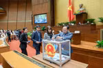 Hôm nay, Quốc hội sẽ tiến hành bỏ phiếu tín nhiệm 