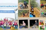 Hai cô giáo trẻ xung phong đến Làng Mảnh, phải “hứng” sóng trên đồi để làm việc