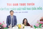 Tọa đàm trực tuyến “Góp ý về Dự thảo Luật đất đai (Sửa đổi)”