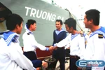 Hình ảnh lễ khởi công xây trường tiểu học tại Trường Sa