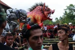Người dân đảo Bali, Indonesia ăn mừng năm mới