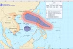 Bão mạnh và áp thấp nhiệt đới đồng thời xuất hiện trên biển Đông