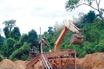Nóng tình trạng khai thác vàng sa khoáng trái phép 