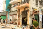 Nổ lớn tại nhà trọ làm năm người bị thương