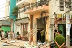 Nổ lớn tại nhà trọ làm năm người bị thương
