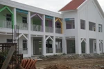 Mầm non số 2 Hòa Phong đầu tư gần 15 tỷ chưa bàn giao đã nứt chằng chịt