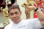 Ngắm cơ bắp cuồn cuộn của siêu lực sĩ mê ca hát Phạm Văn Mách