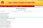 Phê duyệt kết quả pháp điển hệ thống quy phạm pháp luật