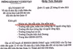 Thực hư việc Phòng Giáo dục Quận 12 lấy ý kiến trẻ em về Luật Đất đai (sửa đổi)