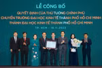 Giáo sư Sử Đình Thành làm Giám đốc Đại học Kinh tế Thành phố Hồ Chí Minh