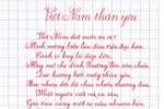 Thầy giáo viết chữ đẹp đến khó tin