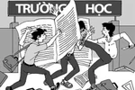HS bịt mặt đánh thầy trọng thương; Nữ sinh lột quần áo, đánh bạn