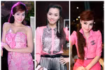 Thời trang hồng toàn tập của 'cô sến' Trang Nhung
