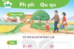 Chương trình yêu cầu học sinh lớp 1 cần biết viết, biết đọc các từ có chữ P