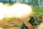 Cùng bắn đạn thật với những "pháo binh chân đồng, vai sắt” 