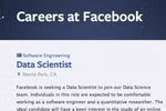 Kĩ sư dữ liệu tại Facebook cần những kĩ năng gì?