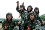 Chào năm mới trên tháp pháo xe tăng 