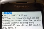 FPT Telecom bị tố nhắn tin “dọa dẫm” đòi tiền khách hàng