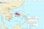 Áp thấp nhiệt đới đang mạnh lên và có thể thành bão ở Biển Đông