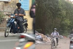 Nhà trường khó kiểm soát HS đi xe máy vì nhiều hộ dân quanh trường nhận trông xe