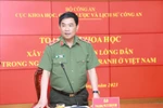 Trung tướng Trần Vi Dân: Đào tạo CAND cần gắn với nhiệm vụ nghiên cứu khoa học