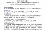 Tòa án thụ lý vụ Thượng úy Công an khởi kiện Chủ tịch Ủy ban nhân dân xã