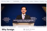 Bài viết của Thủ tướng trên website WEF có sức nặng rất lớn!