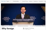 Bài viết của Thủ tướng trên website WEF có sức nặng rất lớn!