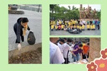 Cô giáo 10 năm kiên trì nhặt rác quanh hồ Thiền Quang 