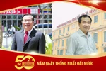 Xe tăng Quân Giải phóng tiến vào Dinh Độc Lập. Ảnh: Báo Quân đội nhân dân.