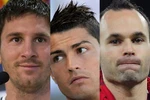 Messi, Ronaldo và Iniesta vào danh sách rút gọn Quả bóng Vàng 2012