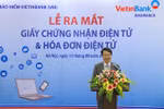 VBI phát hành Giấy chứng nhận và Hóa đơn điện tử