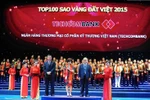 Techcombank lần thứ 5 nhận giải thưởng Sao vàng Đất Việt 2015